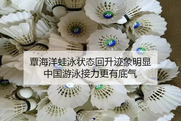 覃海洋蛙泳状态回升迹象明显 中国游泳接力更有底气